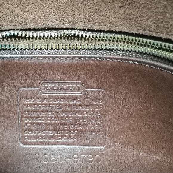 VINTAGE COACH BROWN 9790 CROSSBODY BAG. - Picture 9 of 12